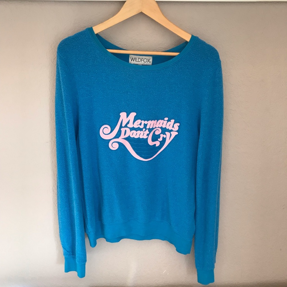Wildfox Mermaids Don’t Cry baggy beach jumper